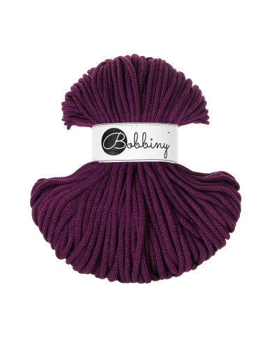 Aubergine / Flechtkordel 5 mm