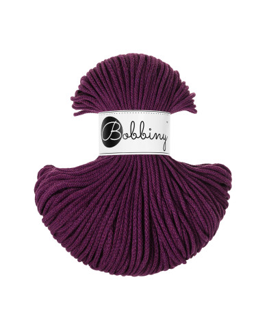 Aubergine / Flechtkordel 3mm