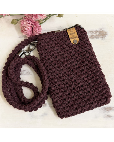 Handy- & Umhängetasche Burgundy | Von Hand von Herzen
