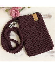Handy- & Umhängetasche Burgundy | Von Hand von Herzen