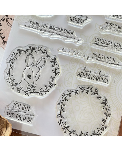 Wichtel-Stempelset – 16 Texte & Motive für Karten & DIY