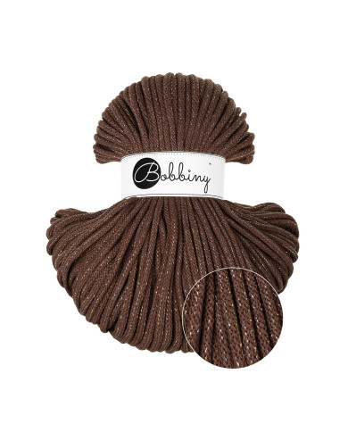 Shiny Chocolate Brown / Flechtkordel 5 mm