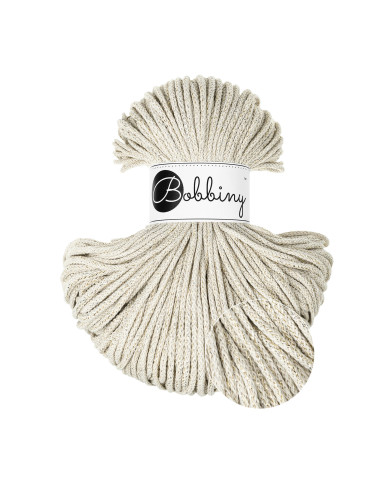 Shiny Cashmere Beige / Flechtkordel 3mm