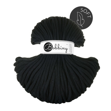 Black / Flechtkordel 8 mm