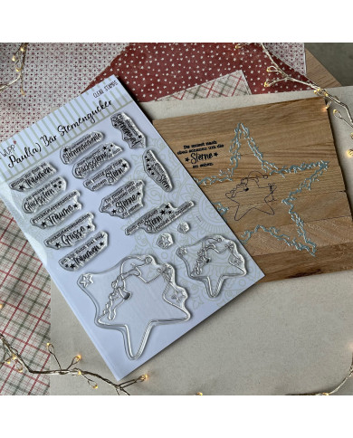 Bären-Stempelset – 12 Texte & süße Motive für Karten