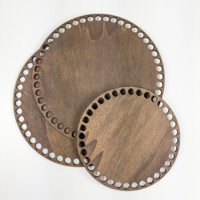 Häkelboden Holz rund 4mm – ideal für 5mm Garn