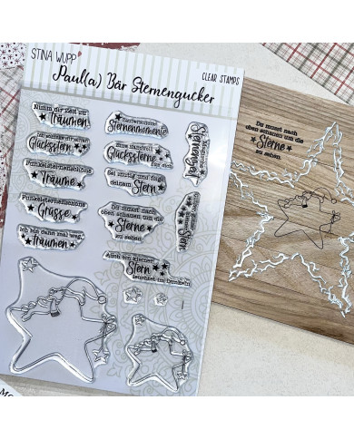 Bären-Stempelset – 12 Texte & süße Motive für Karten