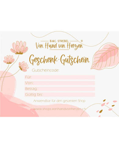 Geschenkgutschein – Freude zum Verschenken