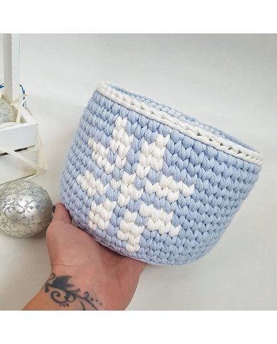 Sky Blue / T-Shirt Garn 7-9 mm