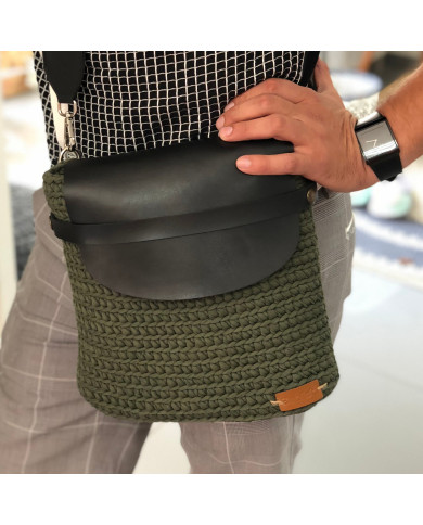 Moss Green / T-Shirt Garn 7-9 mm