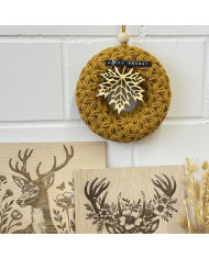 Gehäkelter Herbstkranz