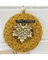 Gehäkelter Herbstkranz